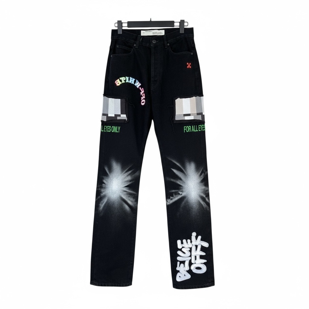 Off-White x Ev Bravado Straight Denim Jeans